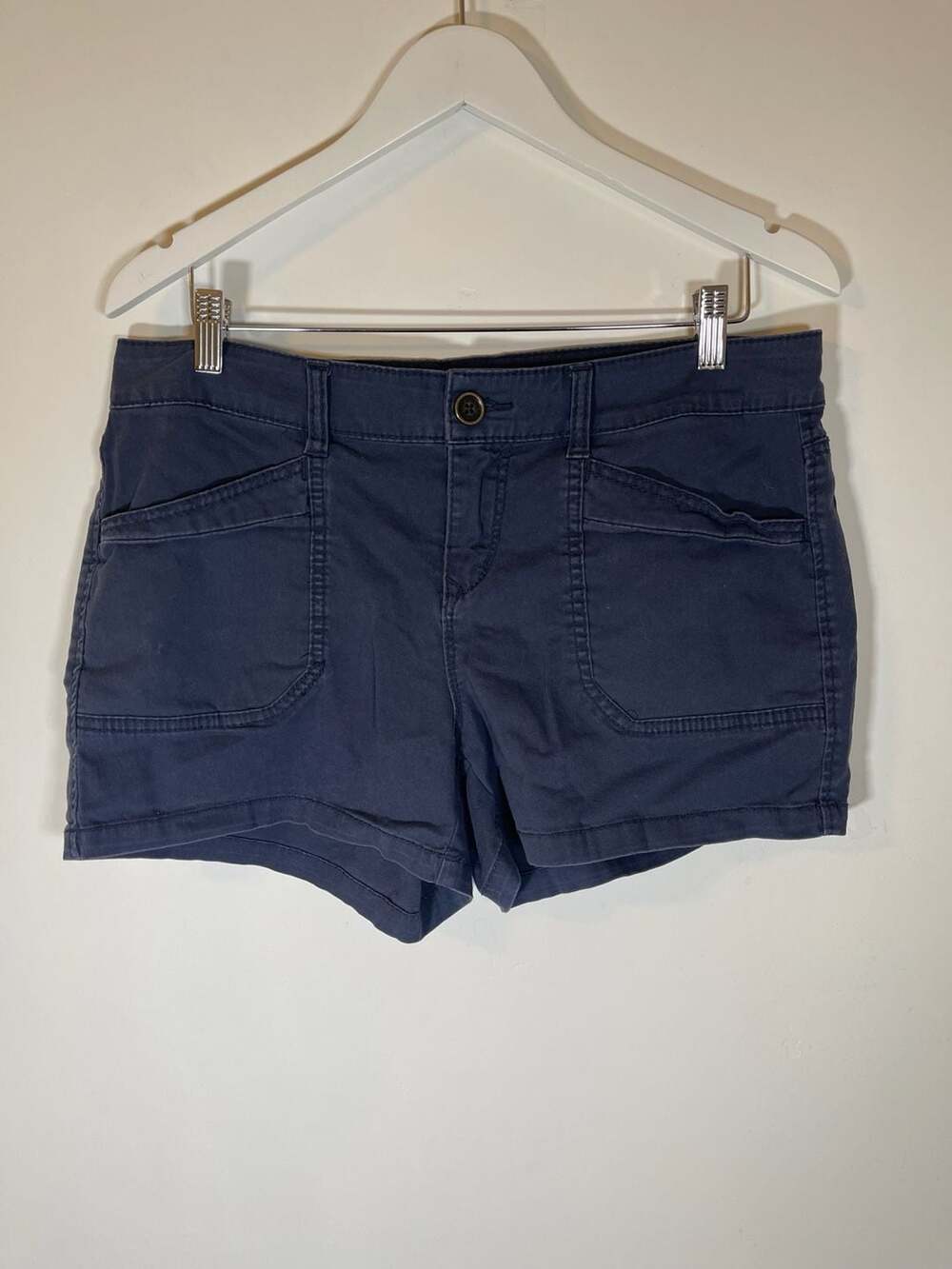 Unionbay Women's Alix Stretch Twill Cargo Shorts in Vintage Indigo 13